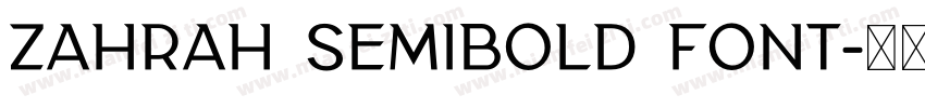 Zahrah Semibold font字体转换